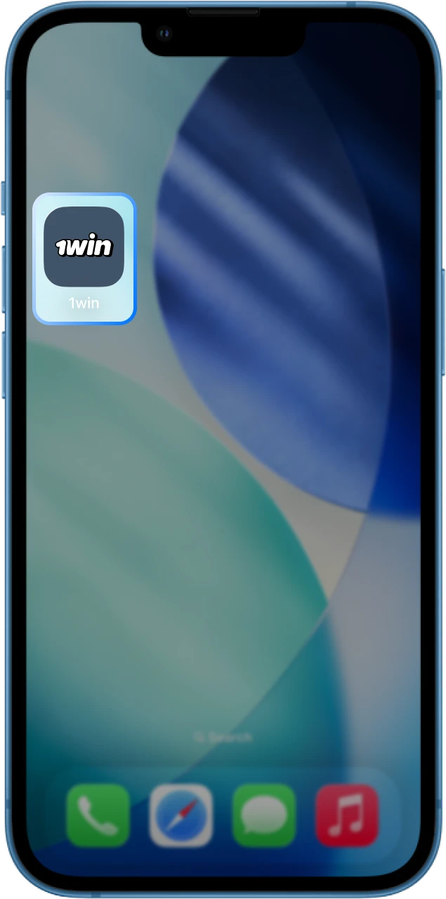 El ícono de la aplicación de casino en línea 1win aparecerá en su teléfono después de la instalación.