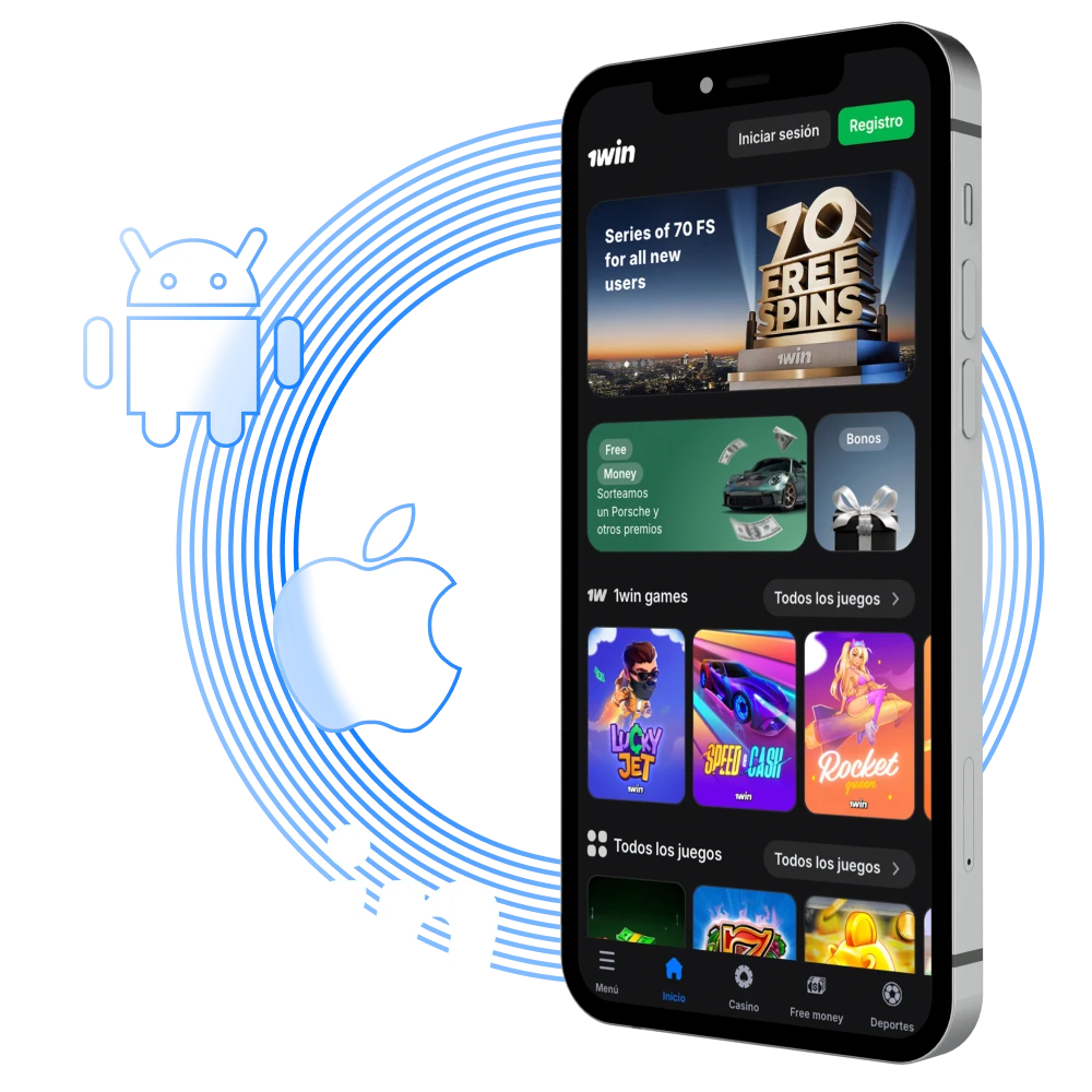 Instale la aplicación del casino en línea 1win en su teléfono.