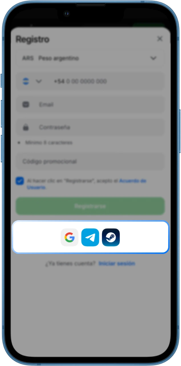 Regístrese en el casino en línea 1win para poder realizar apuestas.
