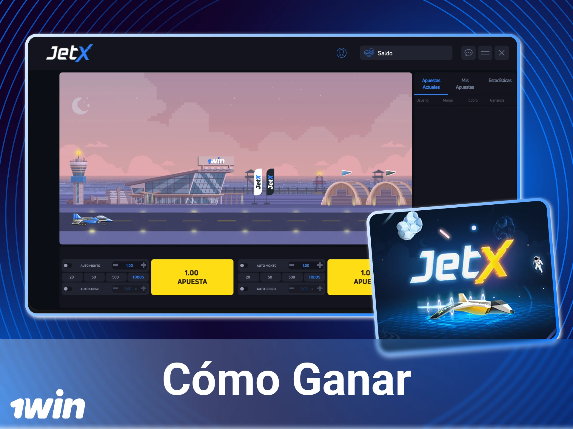 Gana el juego Jetx en el casino online 1Win y retira tus ganancias.