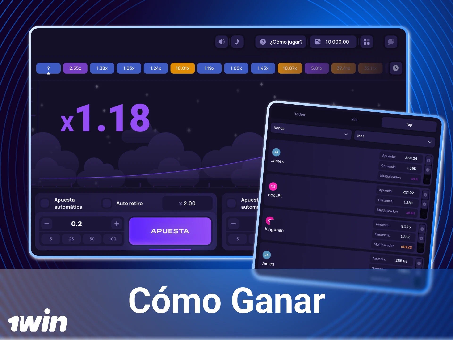 Cuáles son las mejores apuestas para elegir en el juego Lucky Jet en el casino online 1Win.