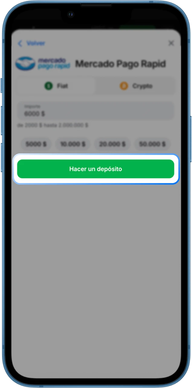 Confirme su transacción de depósito en el casino en línea 1win.
