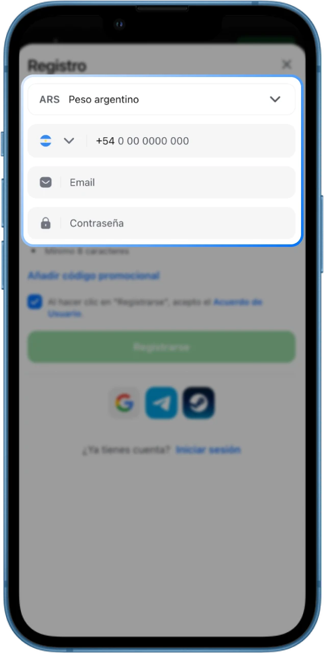 Inicie sesión para poder realizar apuestas en el casino en línea 1win.