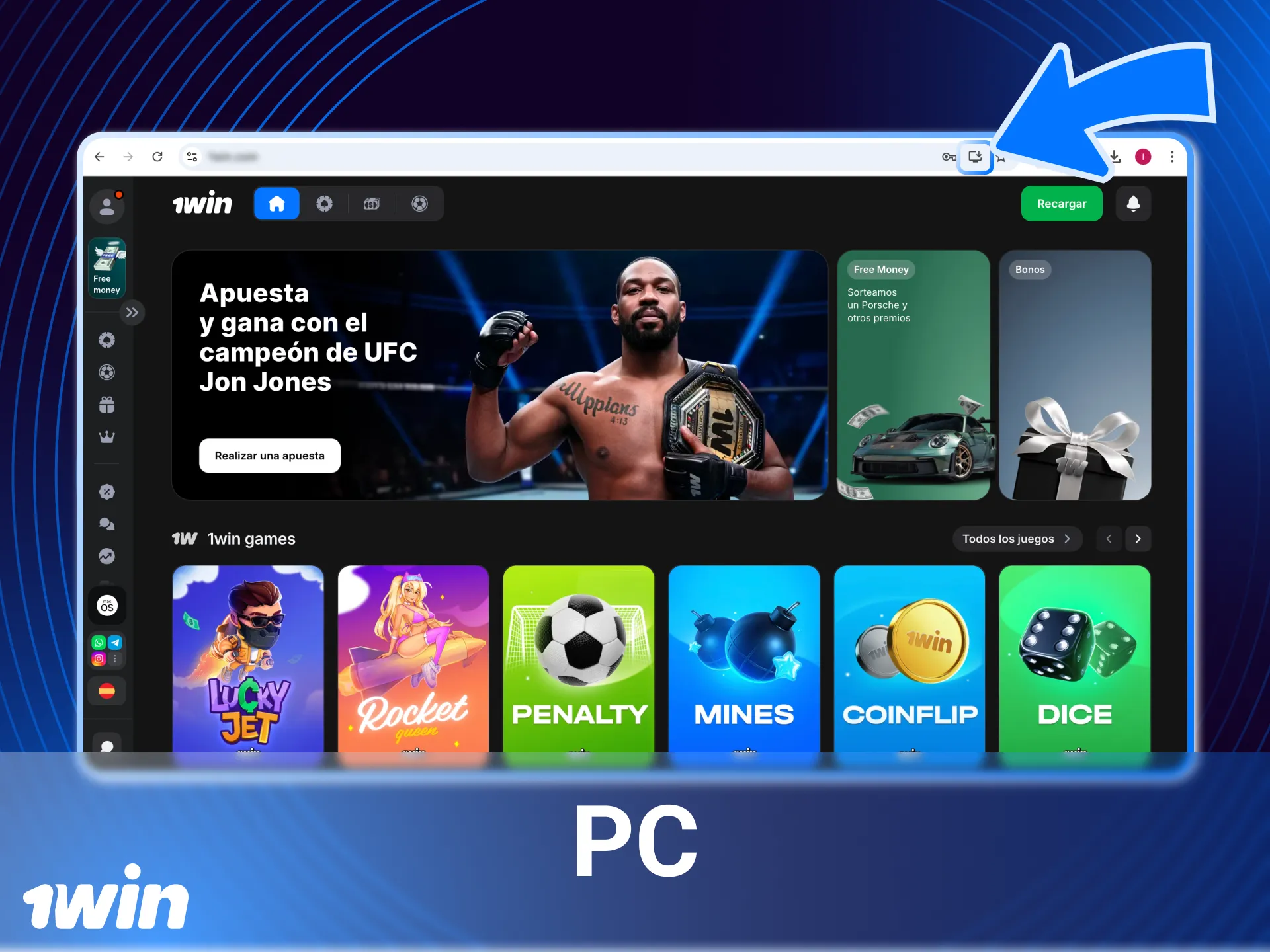 Descubra cómo descargar la aplicación de casino en línea 1Win en su PC.