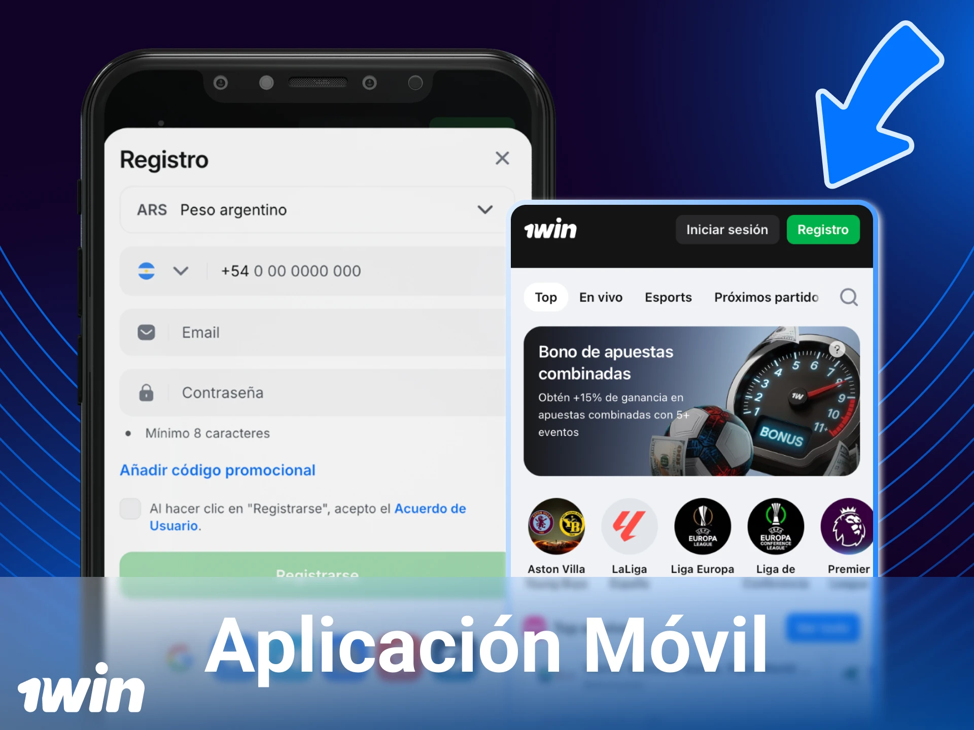 Puedes registrarte en el casino online 1win desde tu teléfono.