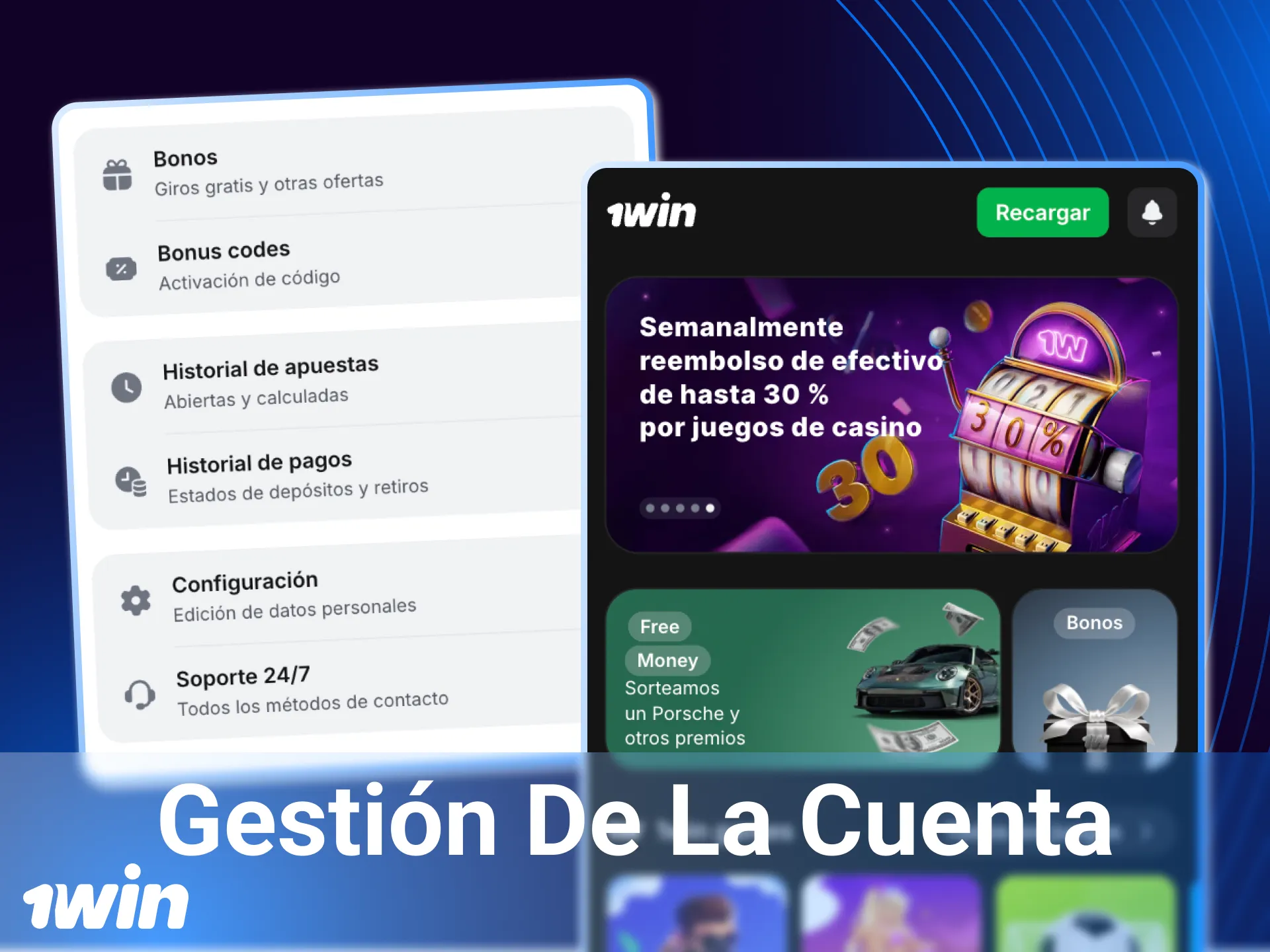 Los jugadores pueden controlar sus transacciones en su cuenta personal en el casino en línea 1win.