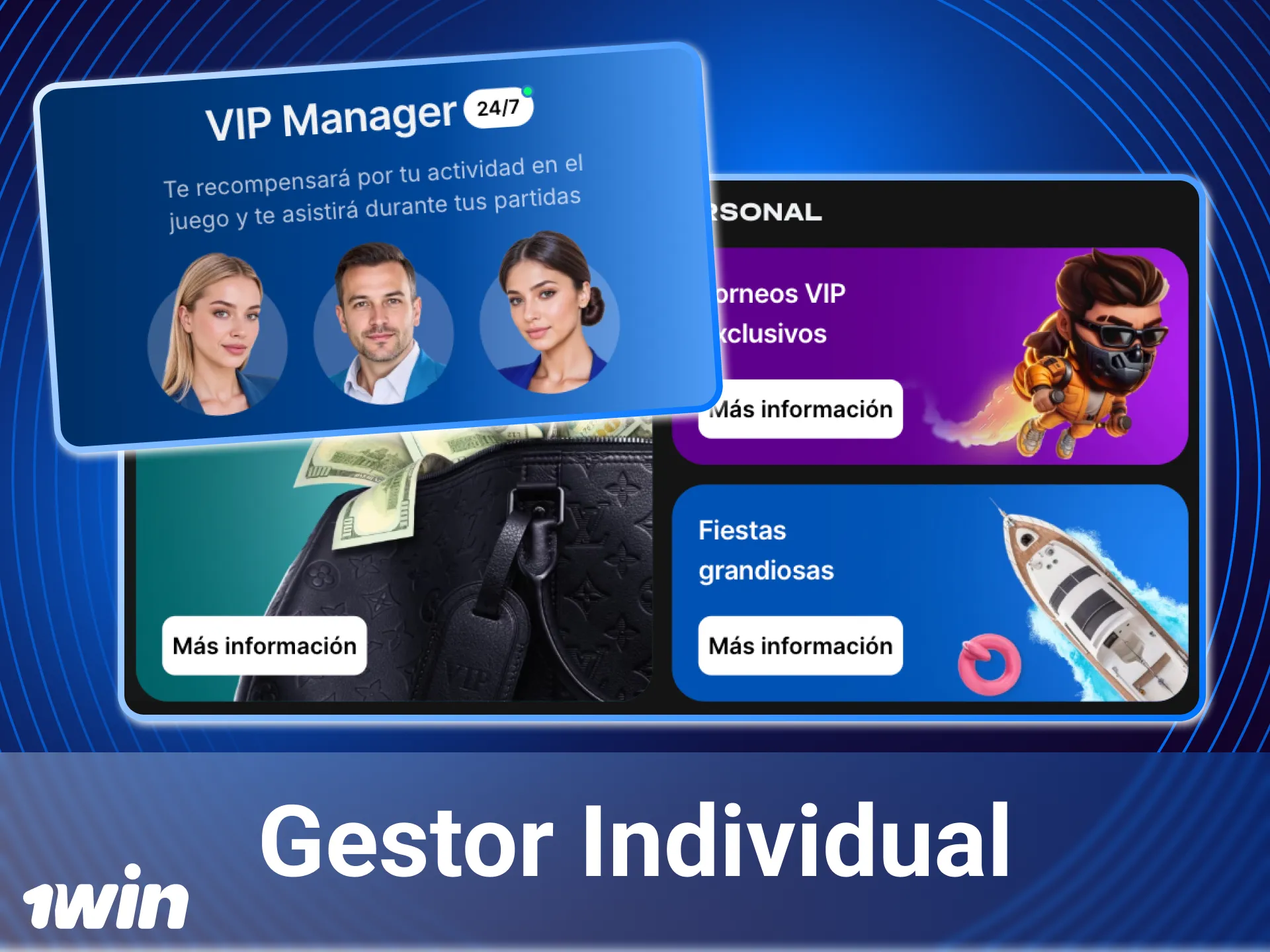 Todos los miembros del club VIP del casino en línea 1win tienen un gerente personal que siempre está disponible.